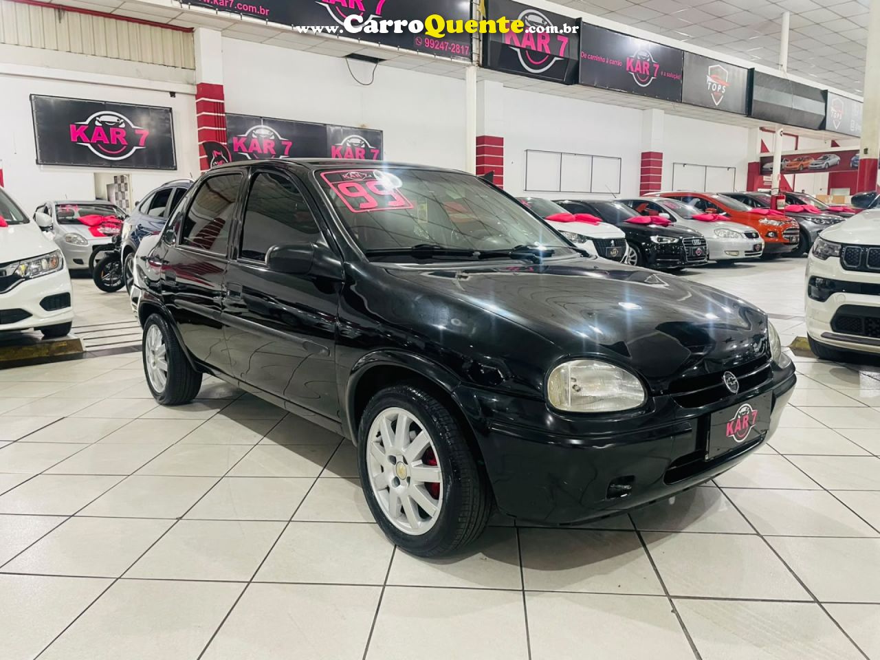 CHEVROLET   CORSA SEDAN SUPER MILENIUM 1.0 MPFI 16V   PRETO 1999 1.0 GASOLINA - Loja