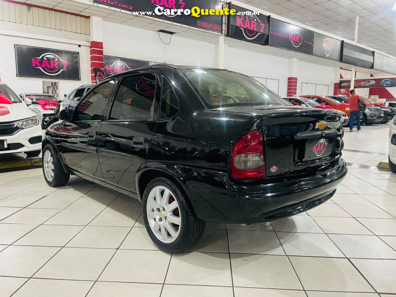 CHEVROLET   CORSA SEDAN SUPER MILENIUM 1.0 MPFI 16V   PRETO 1999 1.0 GASOLINA - Loja