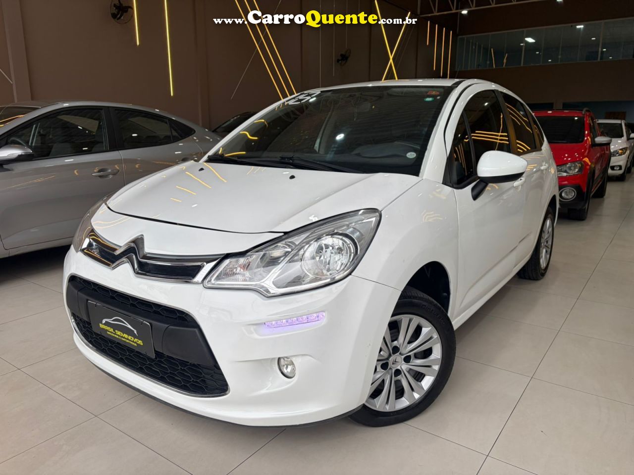CITROËN   C3 ATTRACTION PURE TECH 1.2 FLEX 12V MEC   BRANCO 2018 1.2 FLEX - Loja