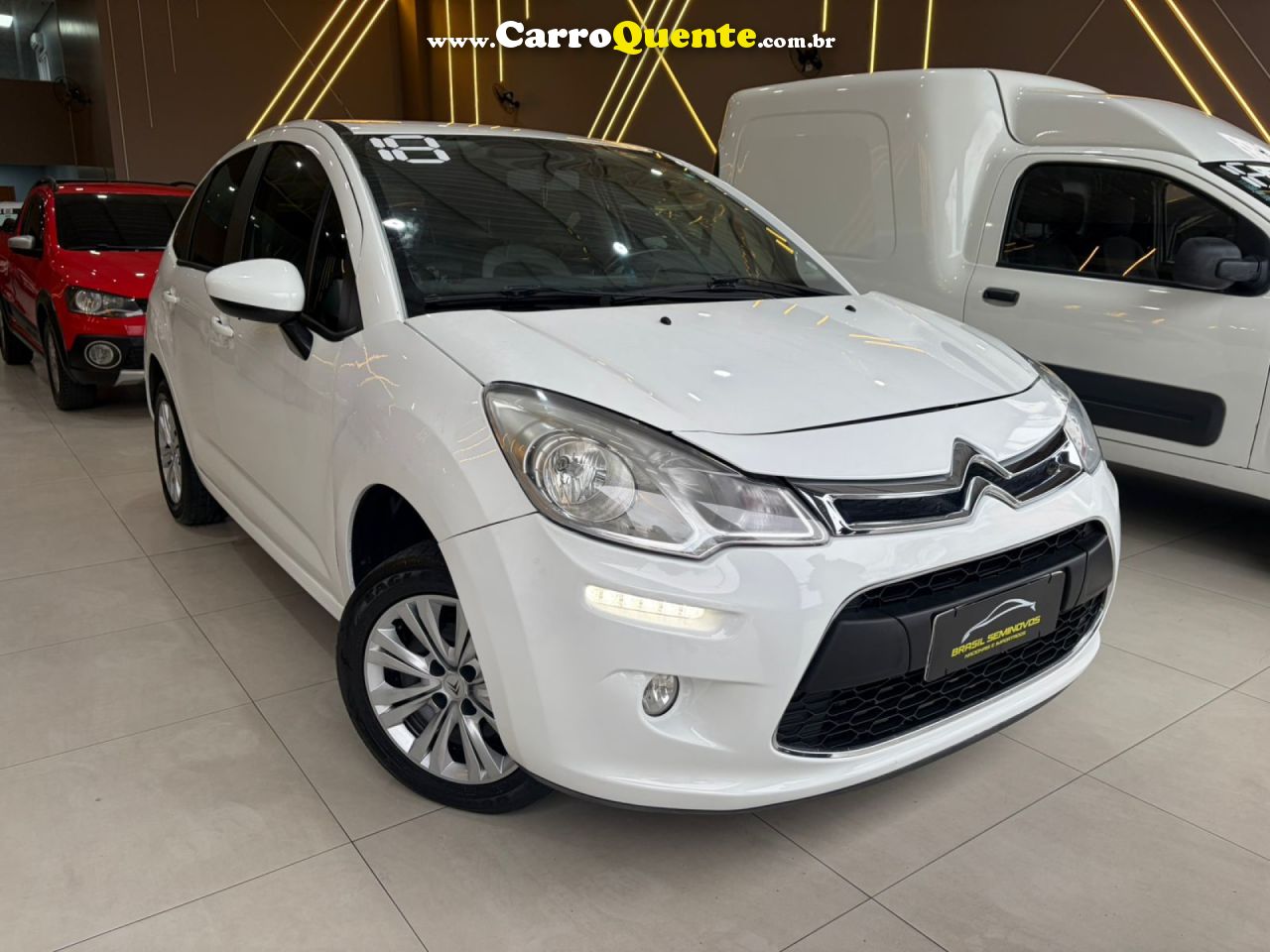 CITROËN   C3 ATTRACTION PURE TECH 1.2 FLEX 12V MEC   BRANCO 2018 1.2 FLEX - Loja