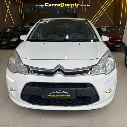 CITROËN   C3 ATTRACTION PURE TECH 1.2 FLEX 12V MEC   BRANCO 2018 1.2 FLEX