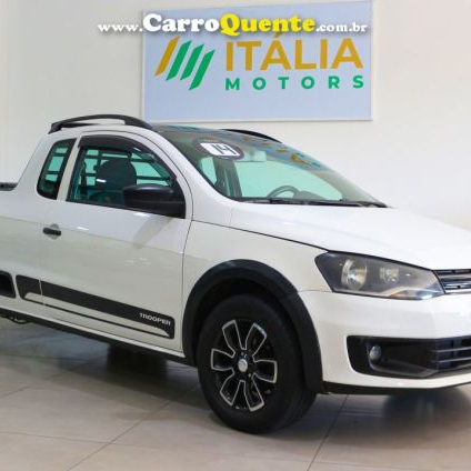 VOLKSWAGEN   SAVEIRO TROOPER 1.6 MI TOTAL FLEX 8V CE   BRANCO 2014 1.6 FLEX