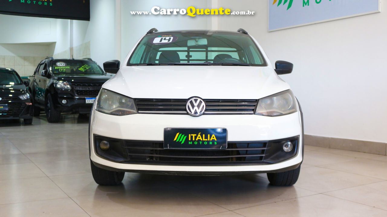 VOLKSWAGEN   SAVEIRO TROOPER 1.6 MI TOTAL FLEX 8V CE   BRANCO 2014 1.6 FLEX - Loja