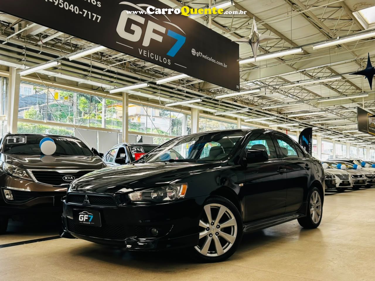 MITSUBISHI   LANCER 2.0 16V 160CV AUT.   PRETO 2014 2.0 GASOLINA - Loja