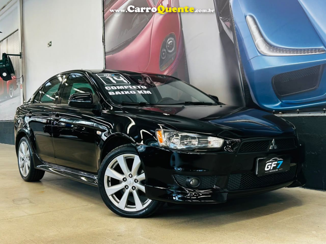 MITSUBISHI   LANCER 2.0 16V 160CV AUT.   PRETO 2014 2.0 GASOLINA - Loja