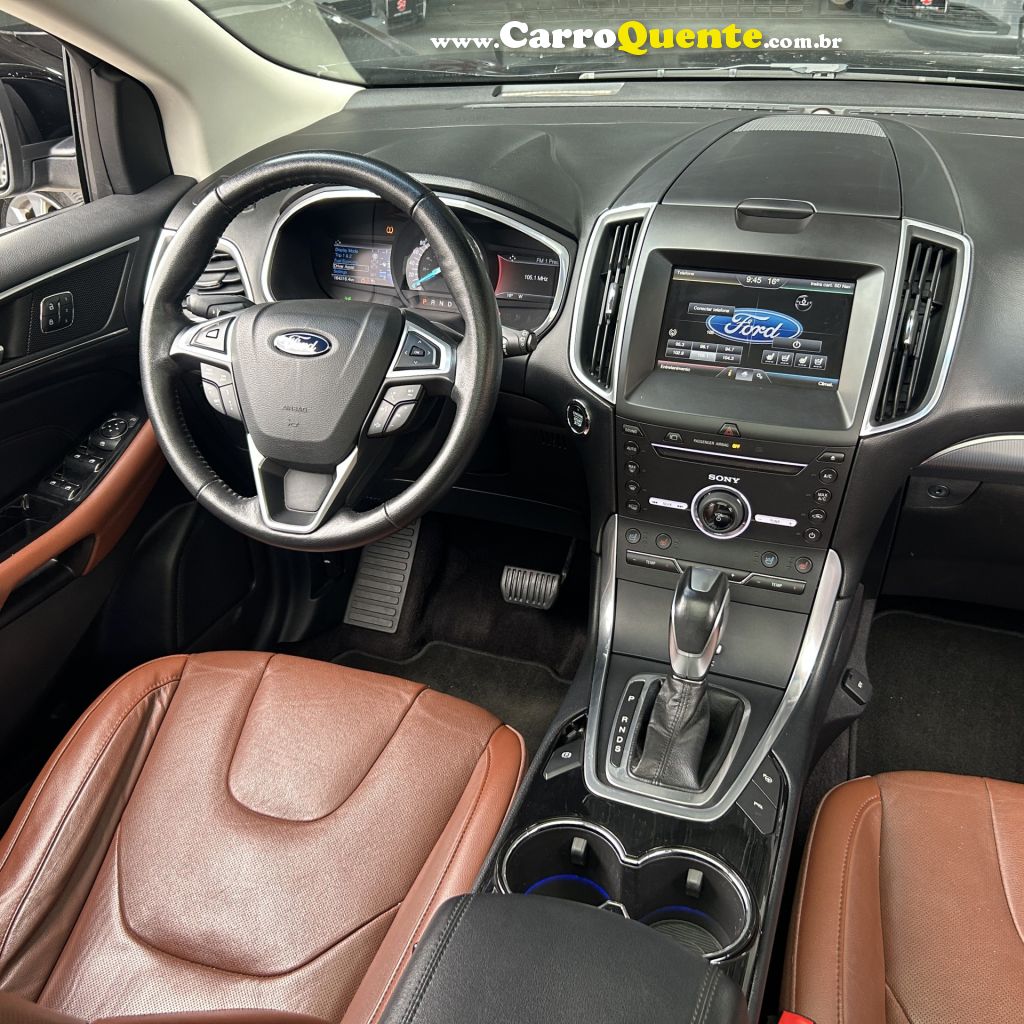 FORD   EDGE TITANIUM 3.5 V6 24V AWD AUT.   PRETO 2016 3.5 GASOLINA - Loja