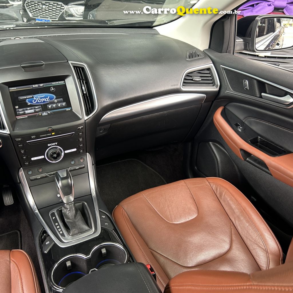 FORD   EDGE TITANIUM 3.5 V6 24V AWD AUT.   PRETO 2016 3.5 GASOLINA - Loja