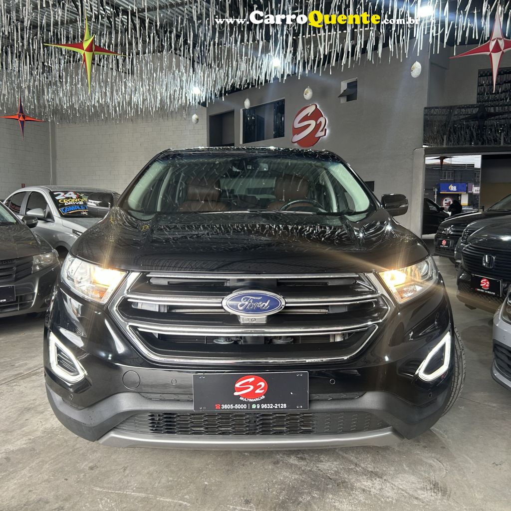 FORD   EDGE TITANIUM 3.5 V6 24V AWD AUT.   PRETO 2016 3.5 GASOLINA - Loja