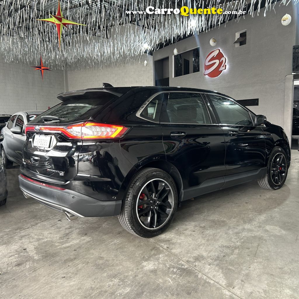 FORD   EDGE TITANIUM 3.5 V6 24V AWD AUT.   PRETO 2016 3.5 GASOLINA - Loja