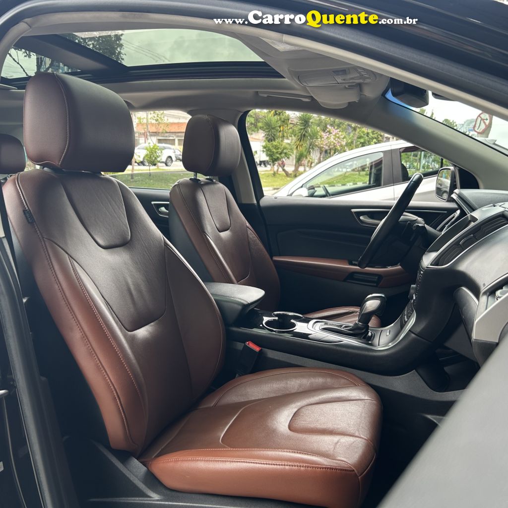 FORD   EDGE TITANIUM 3.5 V6 24V AWD AUT.   PRETO 2016 3.5 GASOLINA - Loja