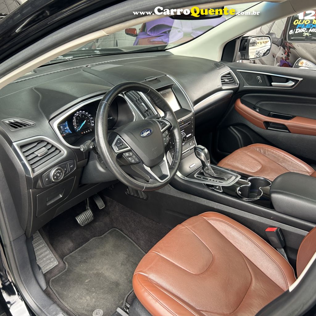 FORD   EDGE TITANIUM 3.5 V6 24V AWD AUT.   PRETO 2016 3.5 GASOLINA - Loja