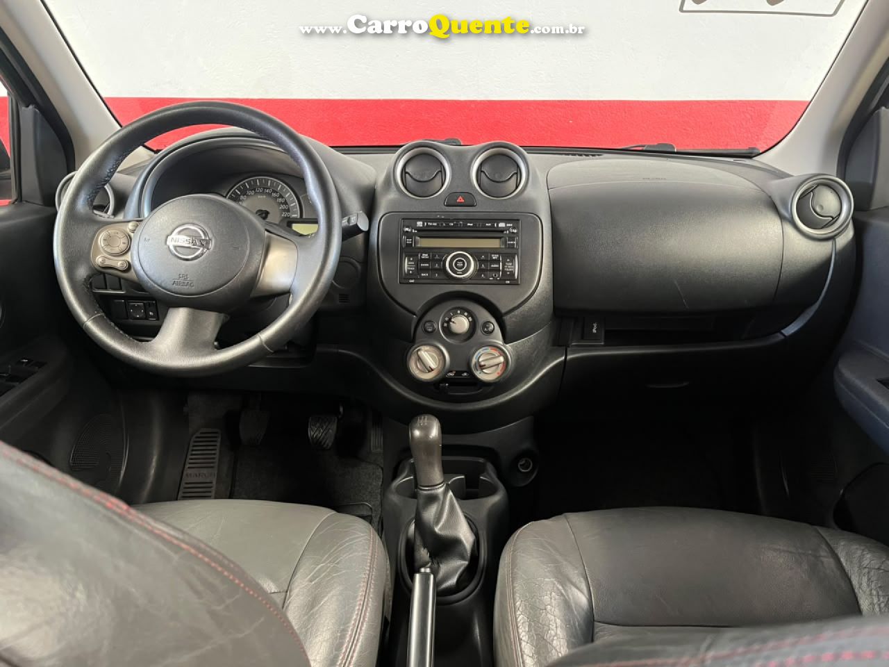 NISSAN   MARCH SV 1.6 16V FLEX FUEL   PRETO 2014 1.6 FLEX - Loja