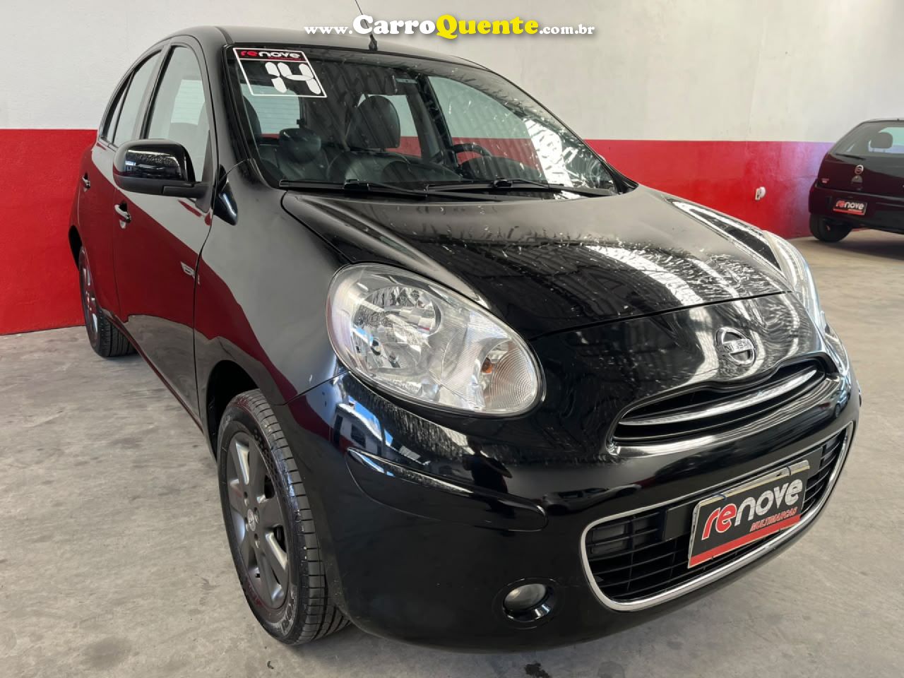 NISSAN   MARCH SV 1.6 16V FLEX FUEL   PRETO 2014 1.6 FLEX - Loja
