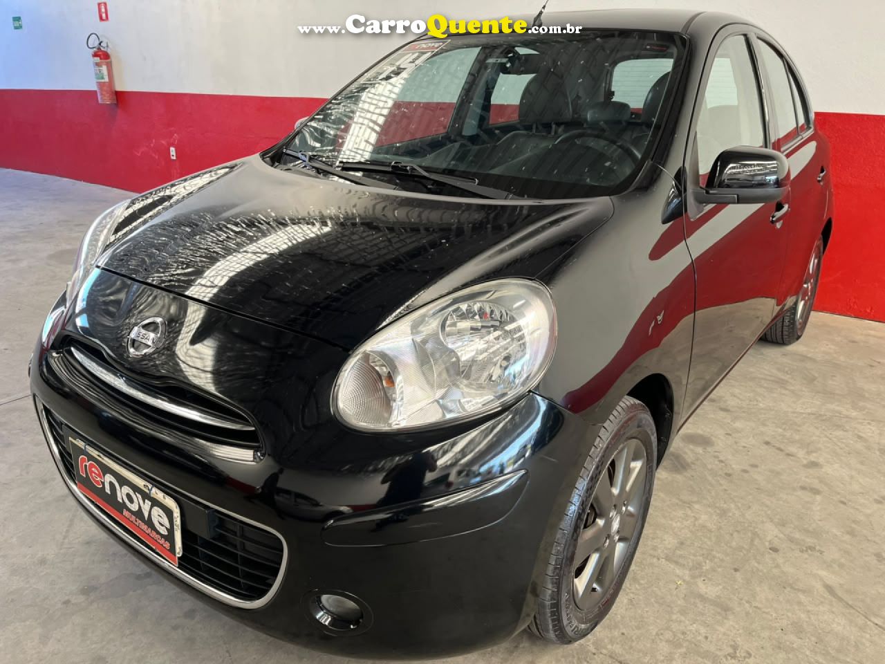 NISSAN   MARCH SV 1.6 16V FLEX FUEL   PRETO 2014 1.6 FLEX - Loja