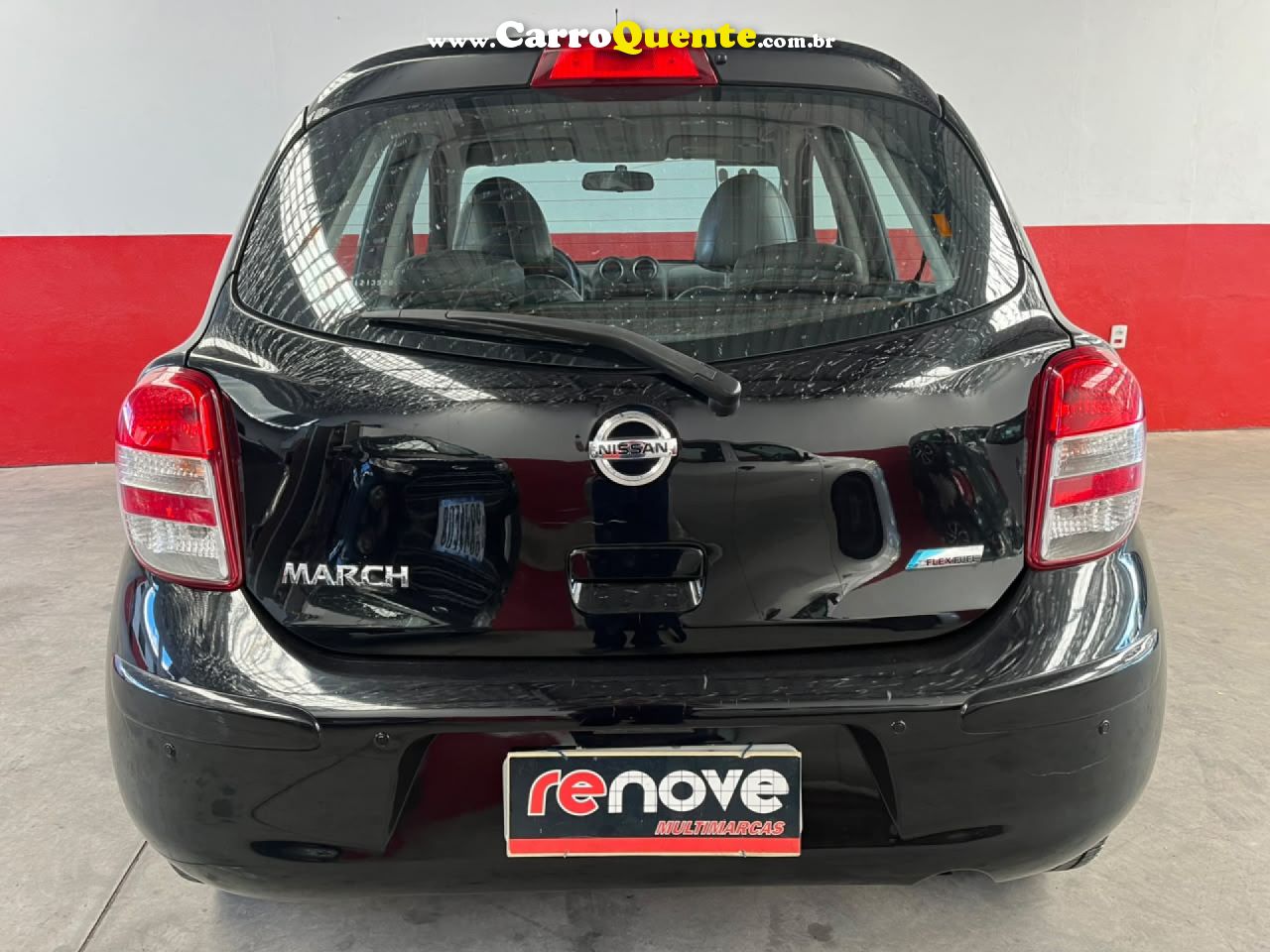 NISSAN   MARCH SV 1.6 16V FLEX FUEL   PRETO 2014 1.6 FLEX - Loja