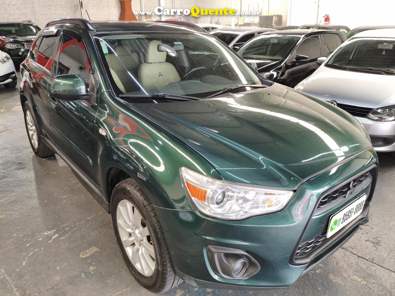 MITSUBISHI   ASX 2.0 16V 160CV AUT.   VERDE 2015 2.0 GASOLINA - Loja