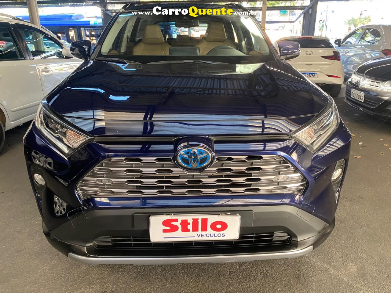 TOYOTA   RAV4 2.5 SX CONNECT 4X4  AUT. (HÍBRIDO)   AZUL 2020 2.5 GASOLINA E ELÉTRICO - Loja