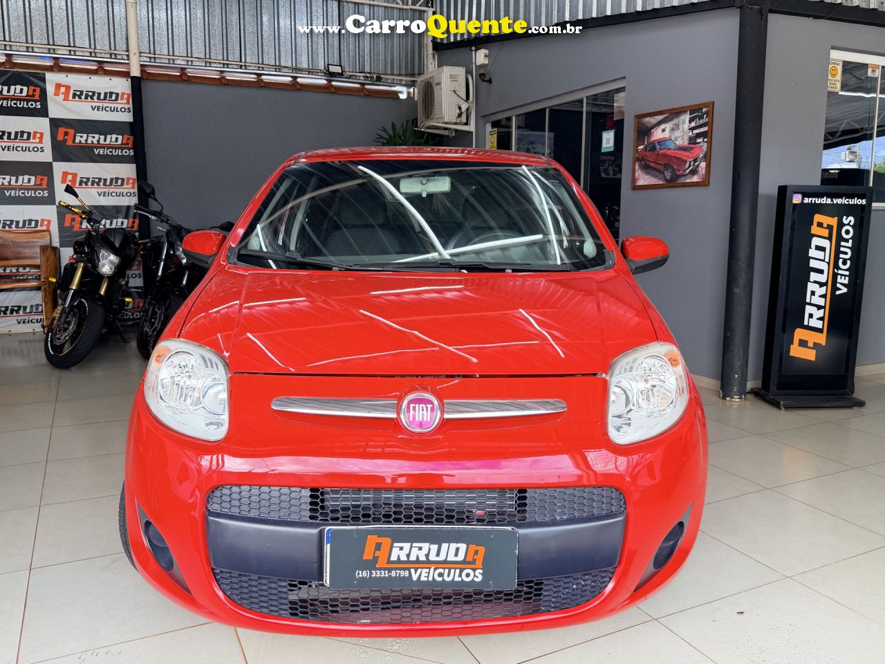 FIAT   PALIO ATTRACTIVE 1.0 EVO FIRE FLEX 8V 5P   VERMELHO 2015 1.0 FLEX - Loja