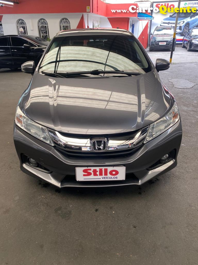 HONDA   CITY SEDAN EX 1.5 FLEX 16V 4P AUT.   CINZA 2015 1.5 FLEX - Loja