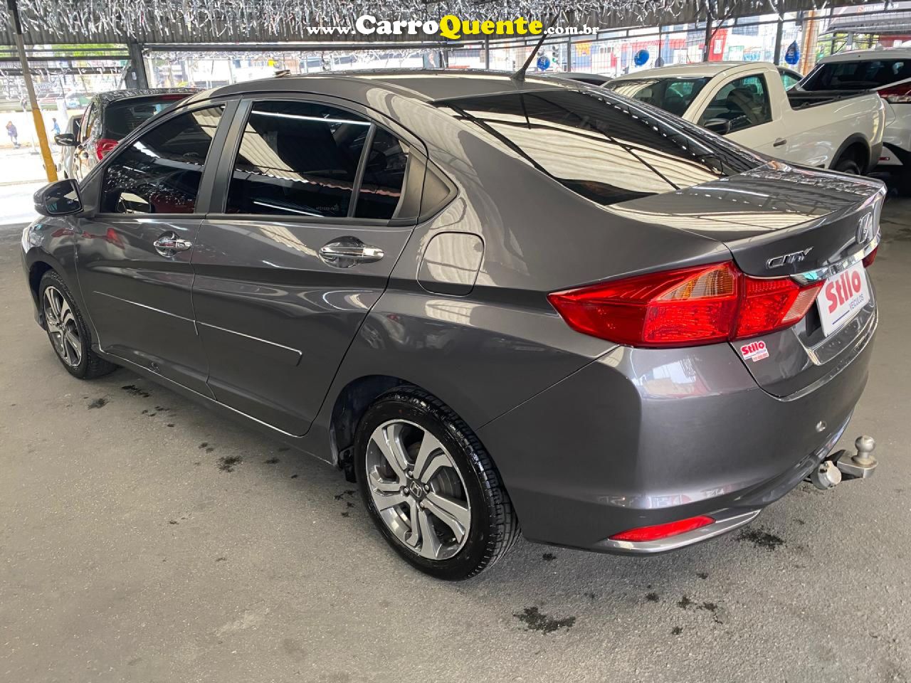 HONDA   CITY SEDAN EX 1.5 FLEX 16V 4P AUT.   CINZA 2015 1.5 FLEX - Loja