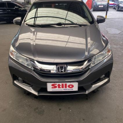 HONDA   CITY SEDAN EX 1.5 FLEX 16V 4P AUT.   CINZA 2015 1.5 FLEX