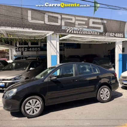 VOLKSWAGEN   POLO SEDAN 1.6 MI TOTAL FLEX 8V 4P   PRETO 2014 1.6 FLEX