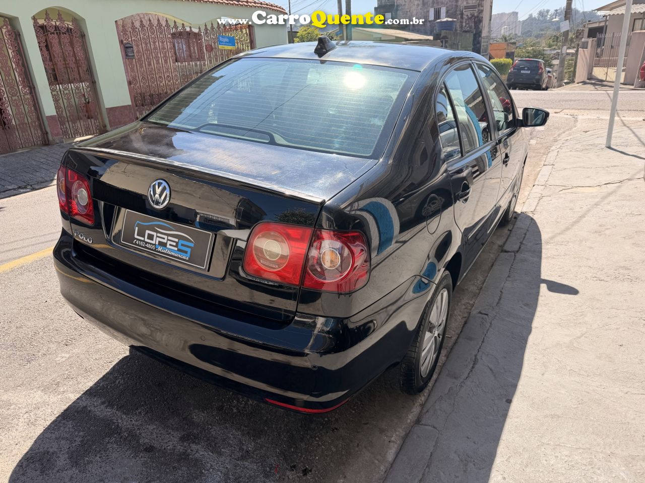 VOLKSWAGEN   POLO SEDAN 1.6 MI TOTAL FLEX 8V 4P   PRETO 2014 1.6 FLEX - Loja
