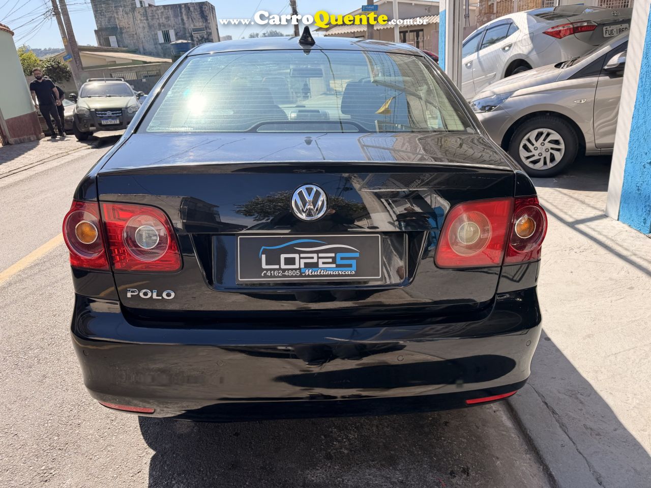VOLKSWAGEN   POLO SEDAN 1.6 MI TOTAL FLEX 8V 4P   PRETO 2014 1.6 FLEX - Loja