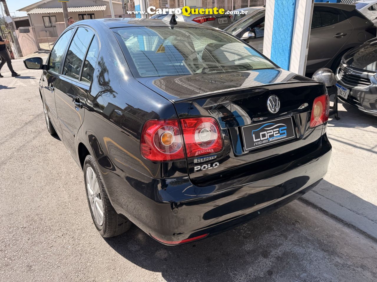 VOLKSWAGEN   POLO SEDAN 1.6 MI TOTAL FLEX 8V 4P   PRETO 2014 1.6 FLEX - Loja