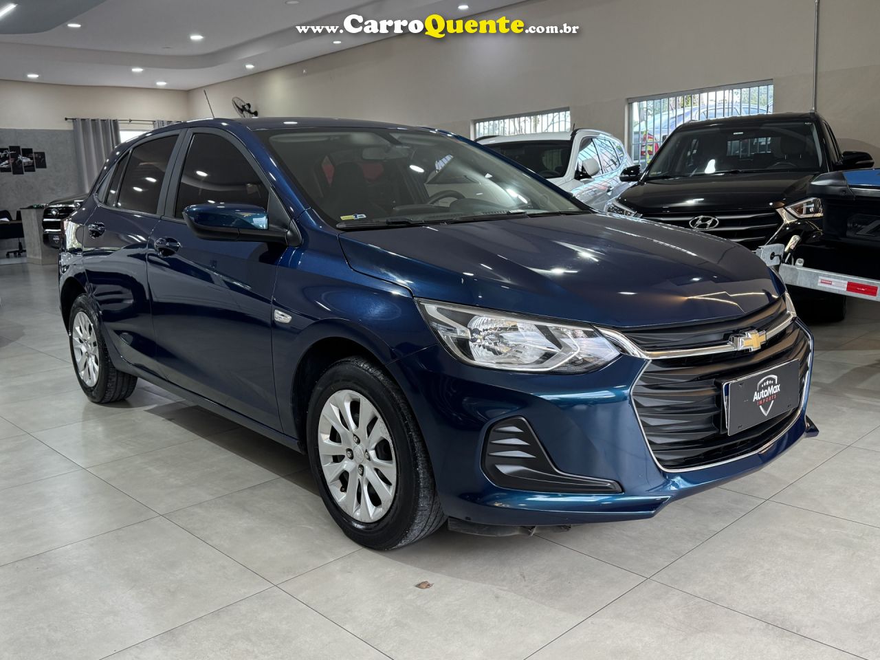 CHEVROLET   ONIX HATCH LT 1.0 12V FLEX 5P MEC.   AZUL 2022 1.0 FLEX - Loja
