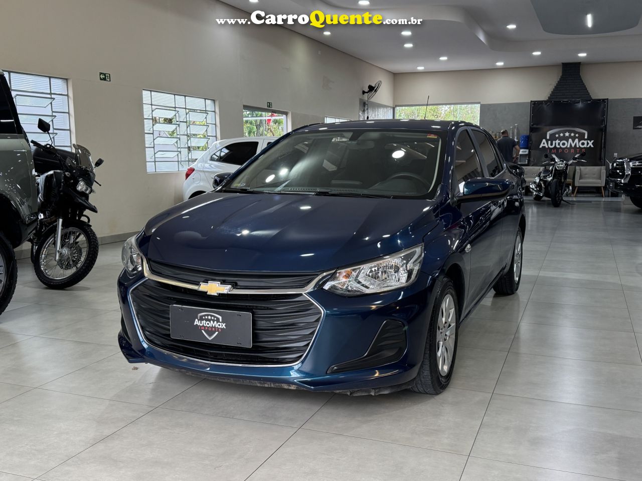CHEVROLET   ONIX HATCH LT 1.0 12V FLEX 5P MEC.   AZUL 2022 1.0 FLEX - Loja