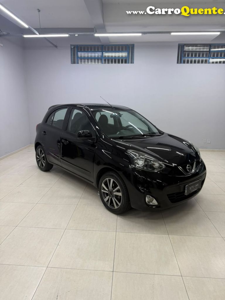 NISSAN   MARCH SL 1.6 16V FLEXSTART 5P AUT.   PRETO 2018 1.6 GASOLINA - Loja
