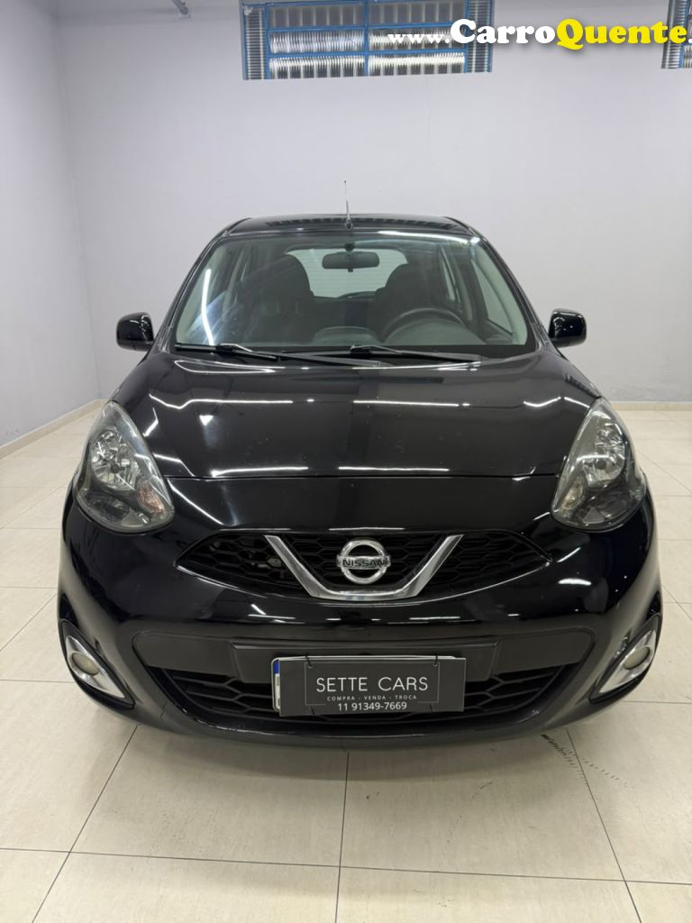 NISSAN   MARCH SL 1.6 16V FLEXSTART 5P AUT.   PRETO 2018 1.6 GASOLINA - Loja