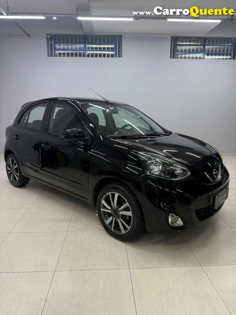 NISSAN   MARCH SL 1.6 16V FLEXSTART 5P AUT.   PRETO 2018 1.6 GASOLINA - Loja