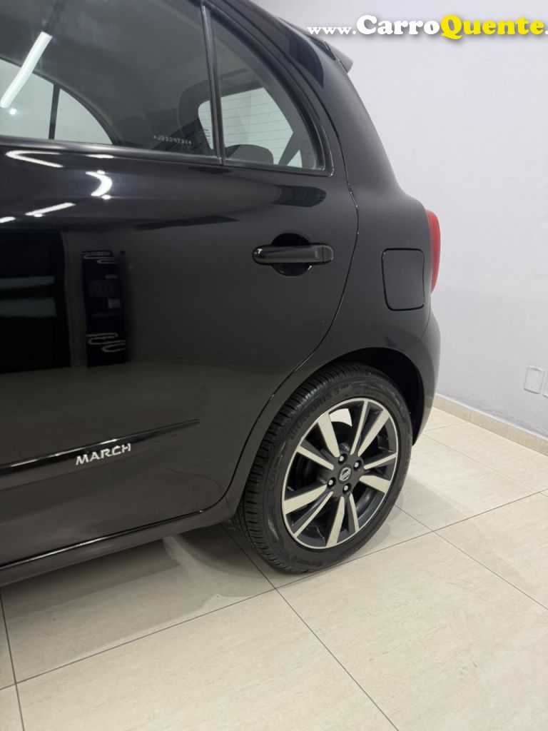NISSAN   MARCH SL 1.6 16V FLEXSTART 5P AUT.   PRETO 2018 1.6 GASOLINA - Loja
