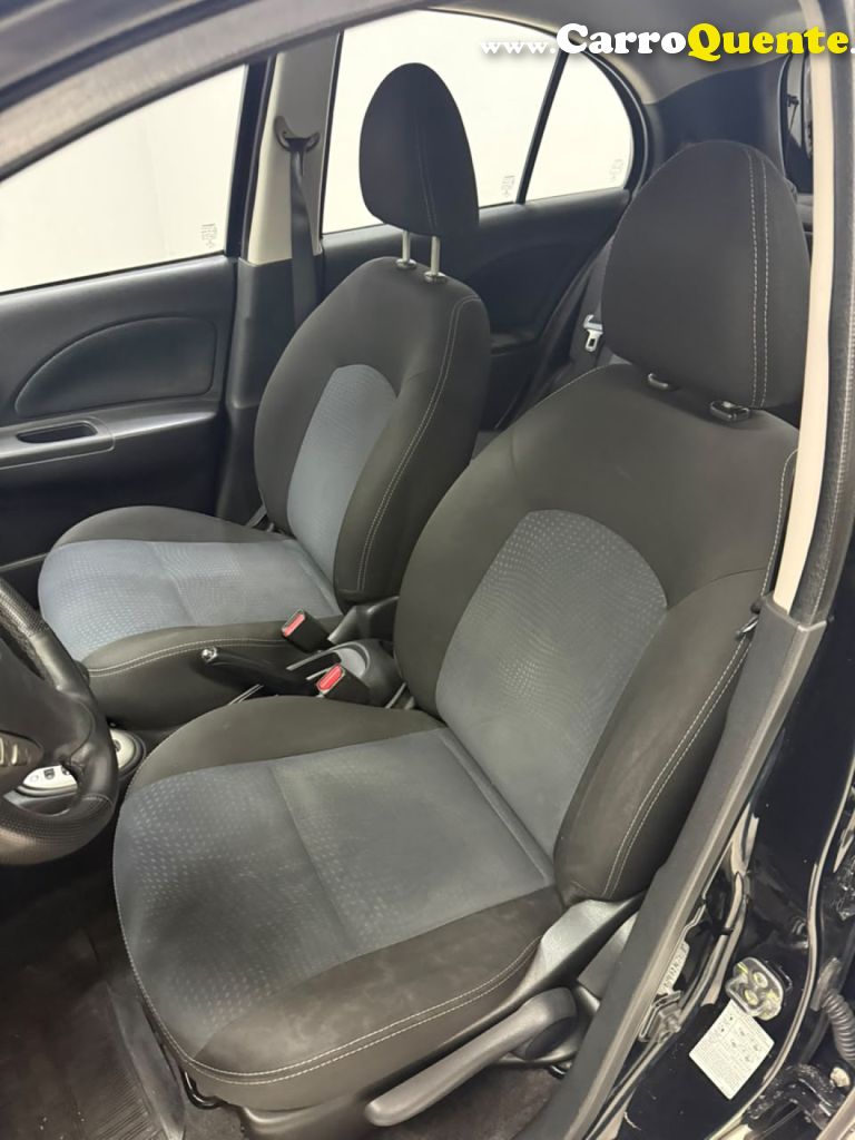 NISSAN   MARCH SL 1.6 16V FLEXSTART 5P AUT.   PRETO 2018 1.6 GASOLINA - Loja