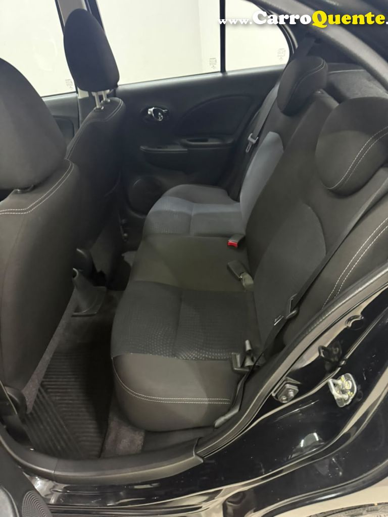 NISSAN   MARCH SL 1.6 16V FLEXSTART 5P AUT.   PRETO 2018 1.6 GASOLINA - Loja