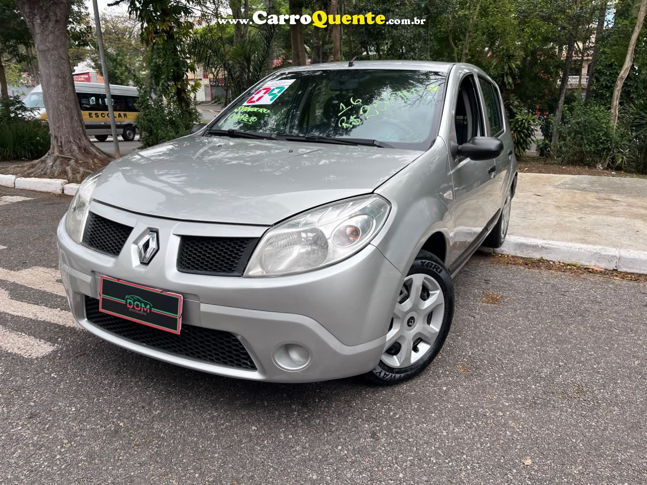 RENAULT   SANDERO PRIVILÈGE HI-FLEX 1.6 16V 5P   PRATA 2009 1.6 GASOLINA - Loja