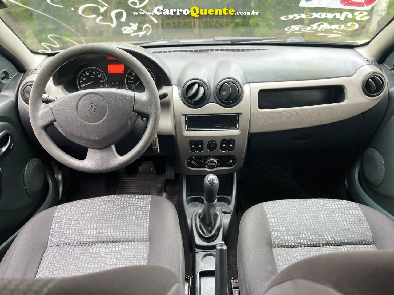 RENAULT   SANDERO PRIVILÈGE HI-FLEX 1.6 16V 5P   PRATA 2009 1.6 GASOLINA - Loja