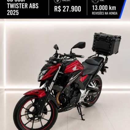 HONDA   CB 300F TWISTER FLEX   VERMELHO 2025 300CC FLEX