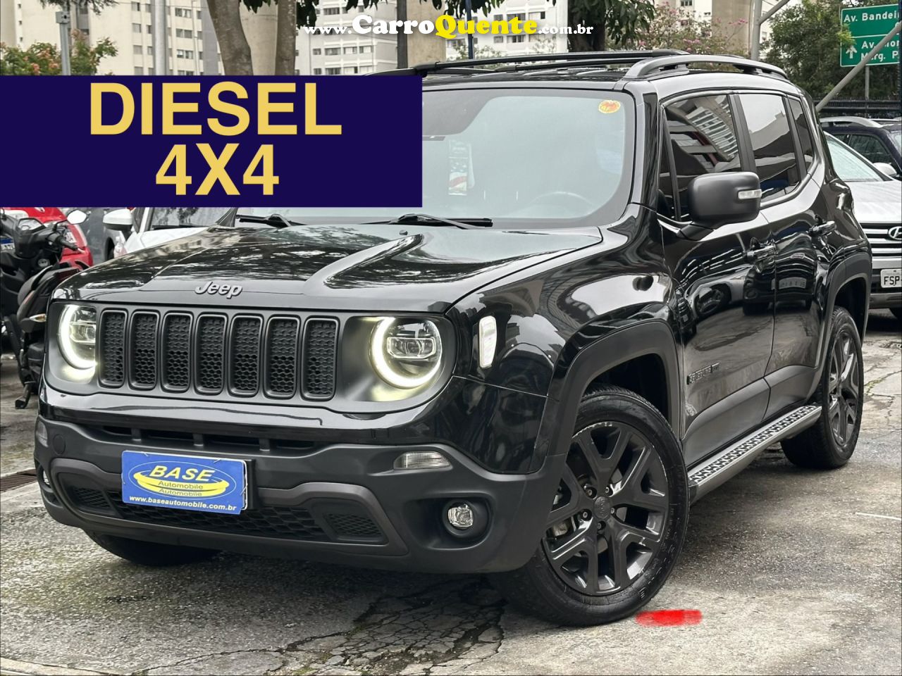 JEEP   RENEGADE LONGITUDE 2.0 4X4 TB DIESEL AUT   PRETO 2021 2.0 DIESEL - Loja