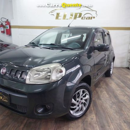 FIAT   UNO ECONOMY CELEB. 1.4 EVO F. FLEX 8V 4P   CINZA 2013 1.4 FLEX