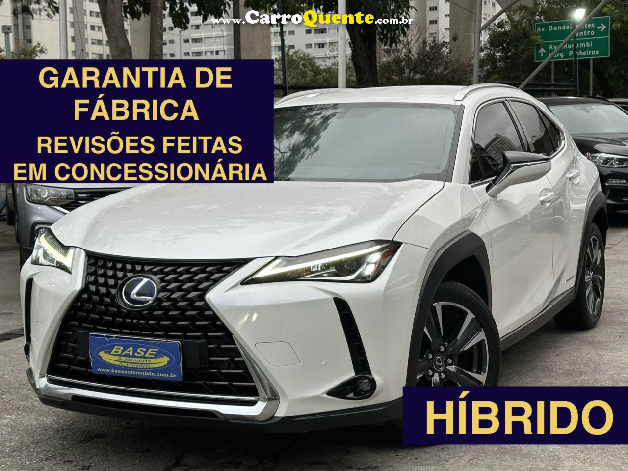 LEXUS   UX-250H DYNAMIC 2.0 16V AUT.(HYBRID)   BRANCO 2019 2.0 16V GASOLINA E ELÉTRICO - Loja