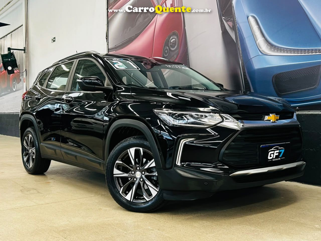 CHEVROLET   TRACKER PREMIER 1.0 TURBO 12V FLEX AUT.   PRETO 2021 1.0 FLEX - Loja
