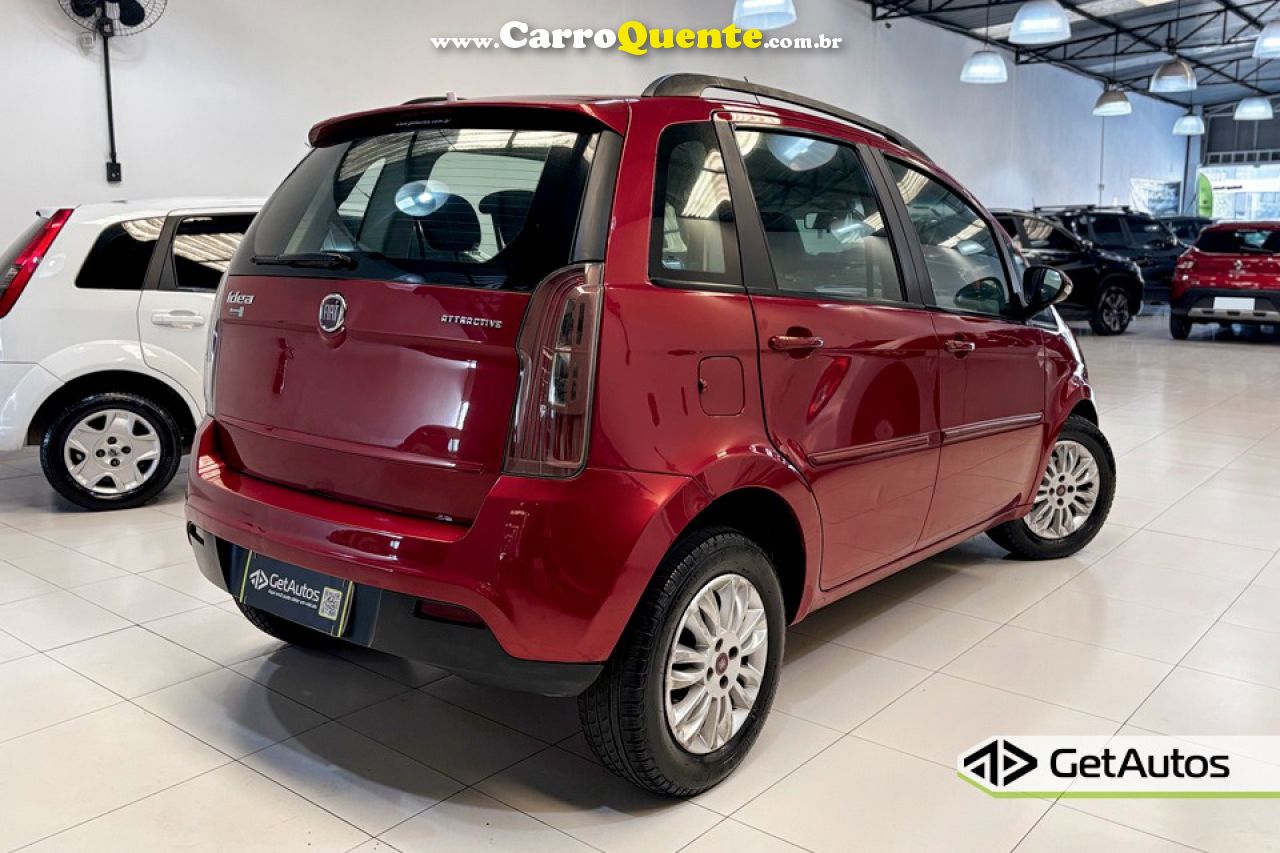 FIAT   IDEA ATTRACTIVE 1.4 FIRE FLEX 8V 5P   VERMELHO 2012 1.4 FLEX - Loja