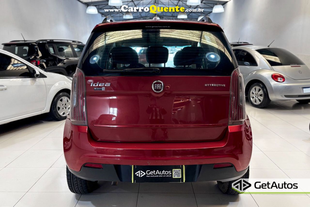 FIAT   IDEA ATTRACTIVE 1.4 FIRE FLEX 8V 5P   VERMELHO 2012 1.4 FLEX - Loja