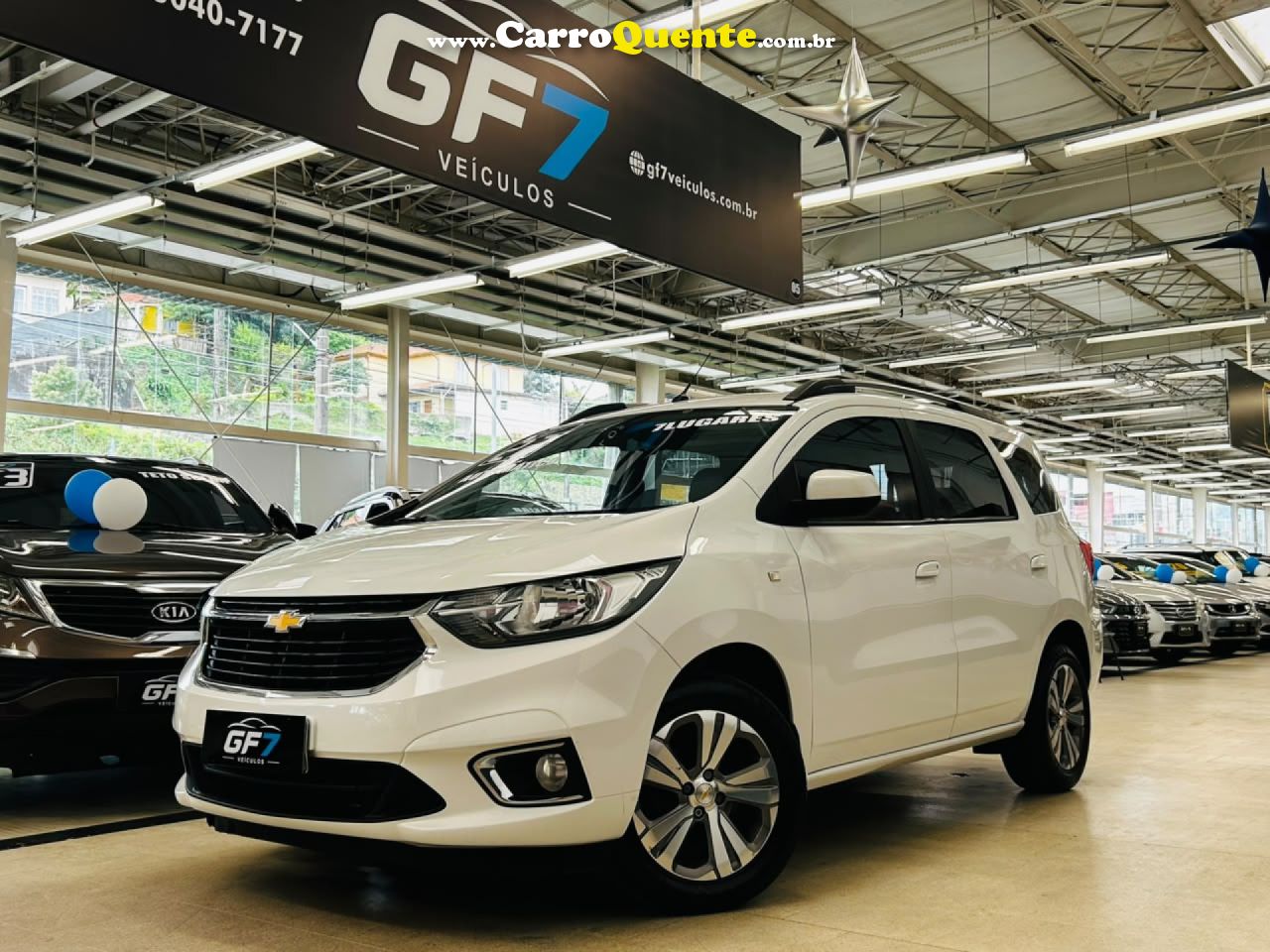 CHEVROLET   SPIN PREMIER 1.8 8V ECONO.FLEX 5P AUT.   BRANCO 2022 1.8 FLEX - Loja