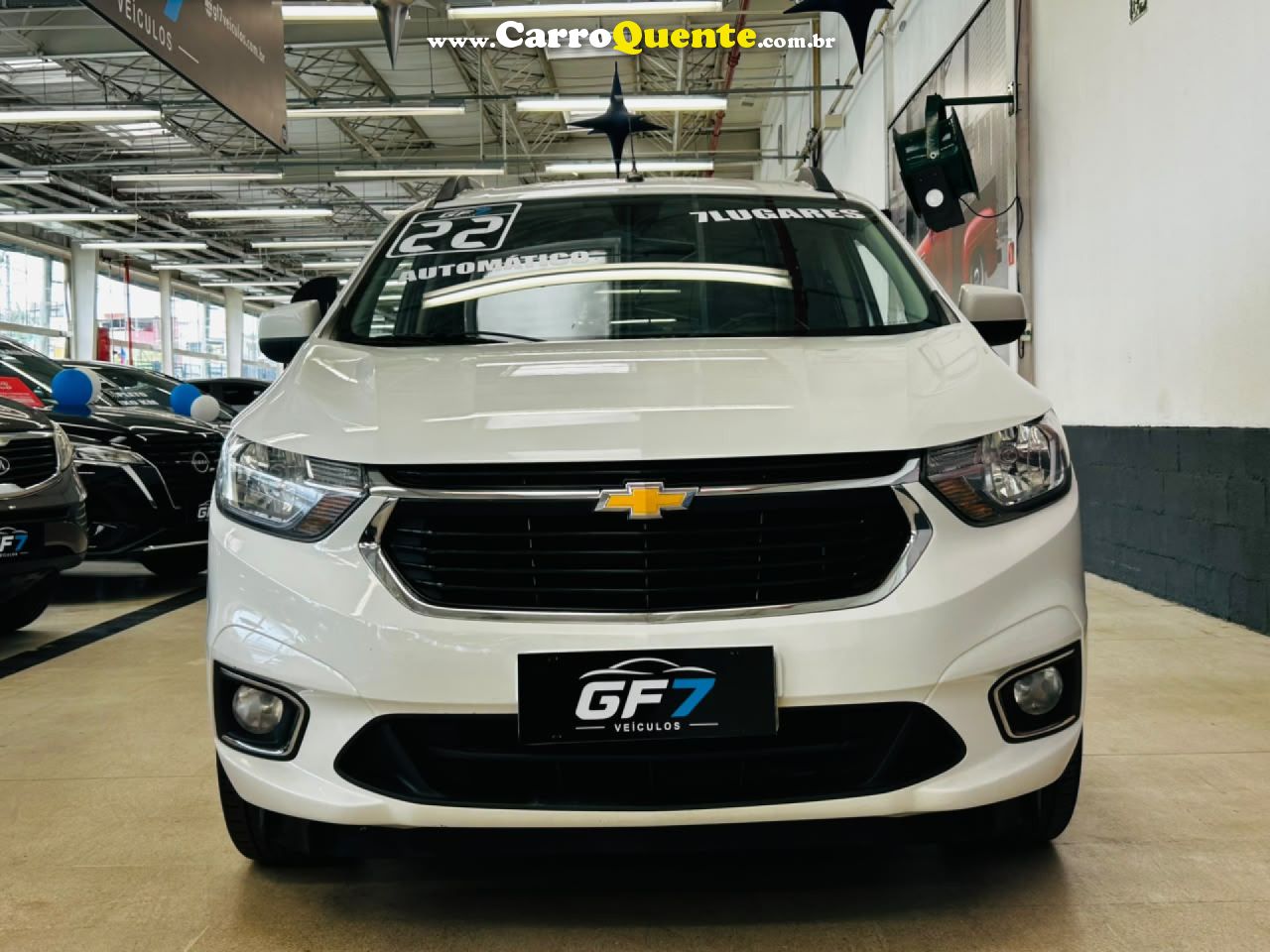 CHEVROLET   SPIN PREMIER 1.8 8V ECONO.FLEX 5P AUT.   BRANCO 2022 1.8 FLEX - Loja
