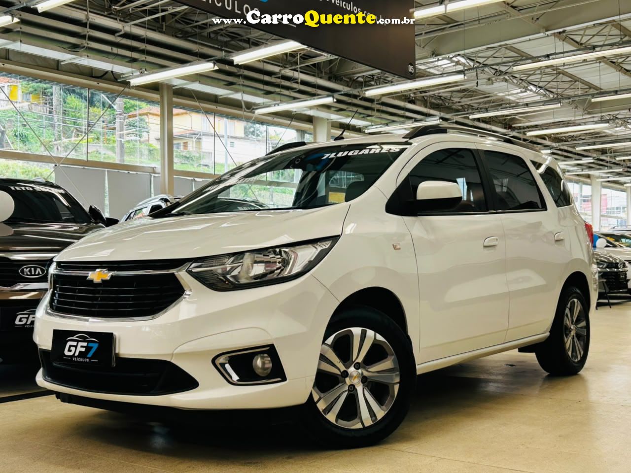 CHEVROLET   SPIN PREMIER 1.8 8V ECONO.FLEX 5P AUT.   BRANCO 2022 1.8 FLEX - Loja