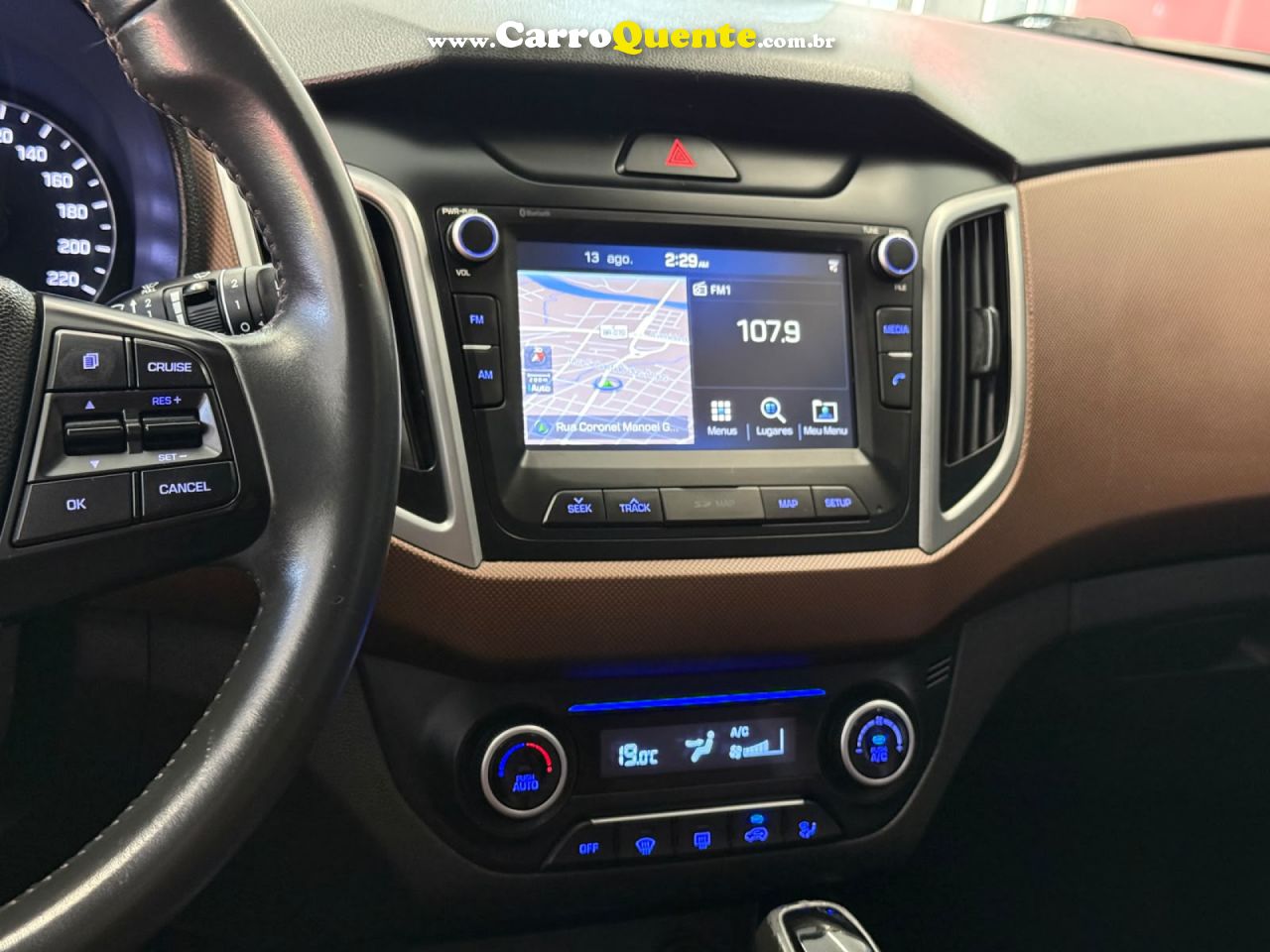HYUNDAI   CRETA PRESTIGE 2.0 16V FLEX AUT.   BRANCO 2019 2.0 FLEX - Loja